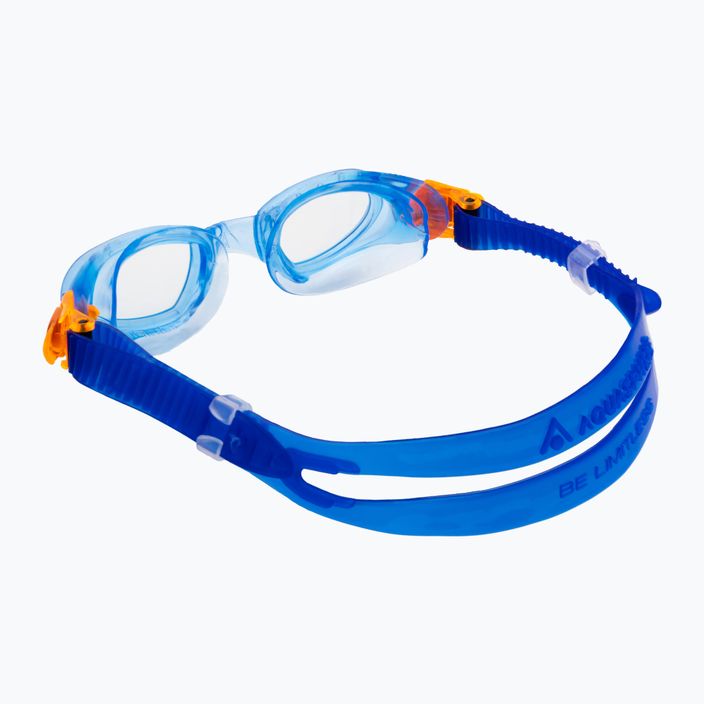 Occhialini da nuoto per bambini Aquasphere Moby Kid blu/arancio/chiaro 4