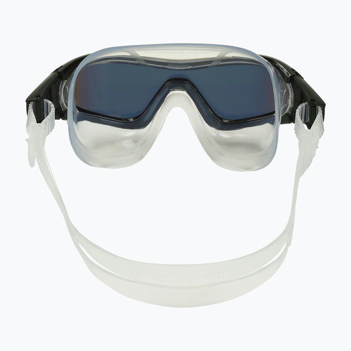 Maschera da nuoto in titanio trasparente/oro Aquasphere Vista Pro 5
