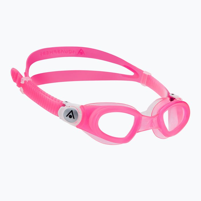 Occhialini da nuoto per bambini Aquasphere Moby Kid rosa/bianco/chiaro