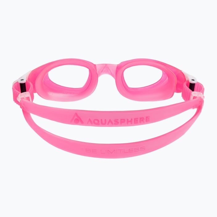 Occhialini da nuoto per bambini Aquasphere Moby Kid rosa/bianco/chiaro 5