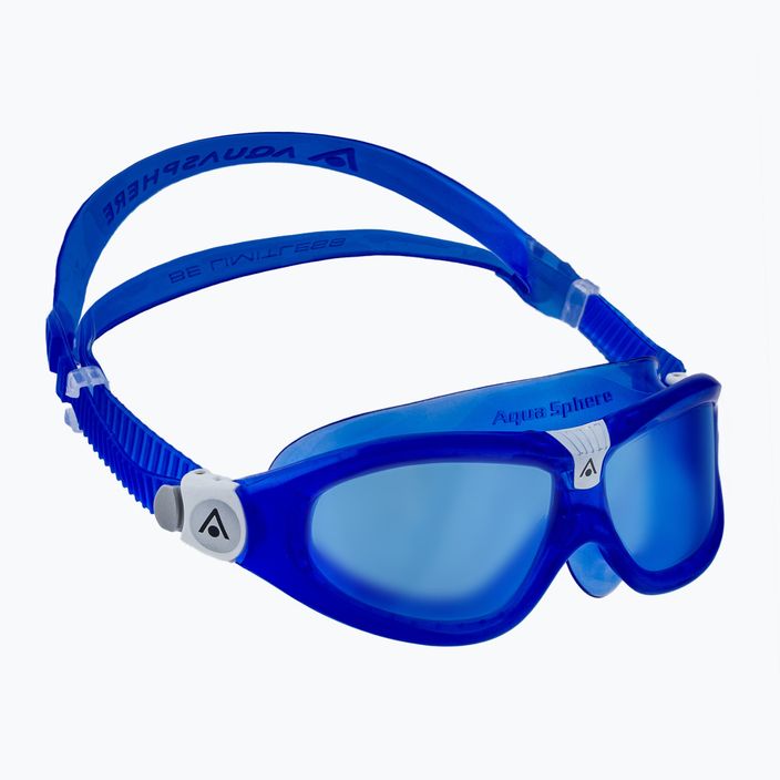 Aquasphere Seal Kid 2 maschera da nuoto per bambini blu/bianco/blu