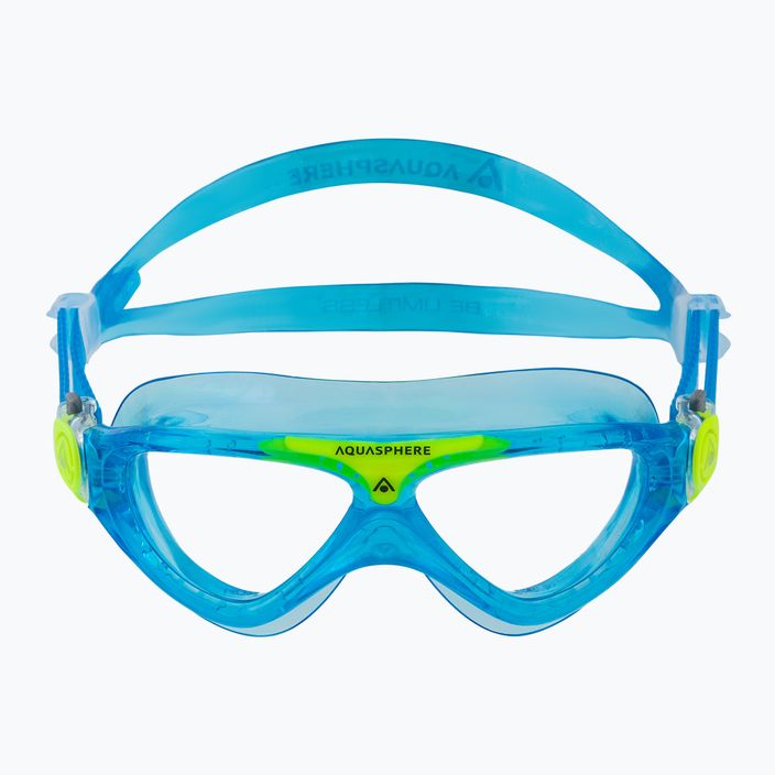 Maschera da nuoto per bambini Aquasphere Vista turchese/giallo/chiaro 2