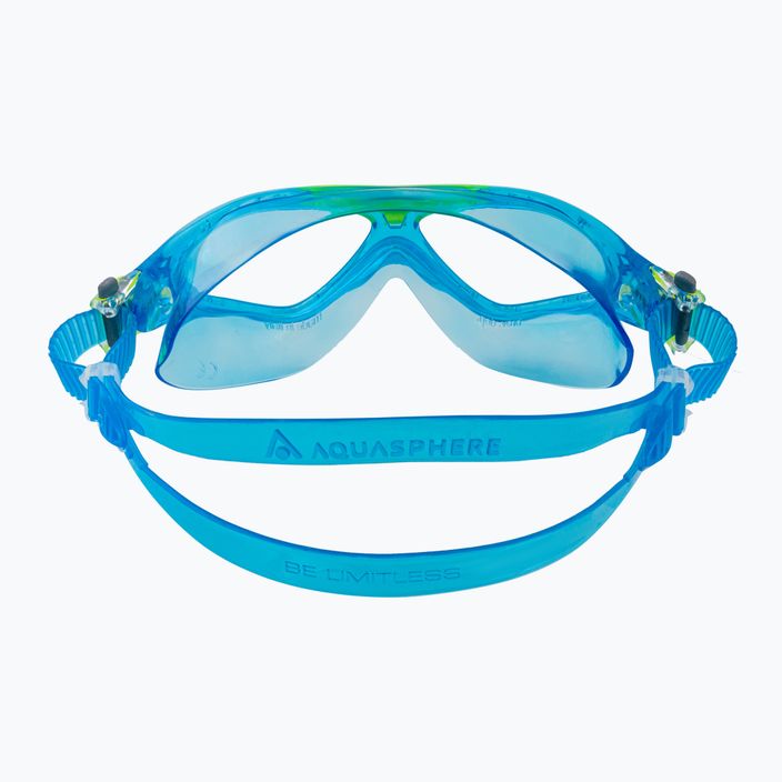 Maschera da nuoto per bambini Aquasphere Vista turchese/giallo/chiaro 5