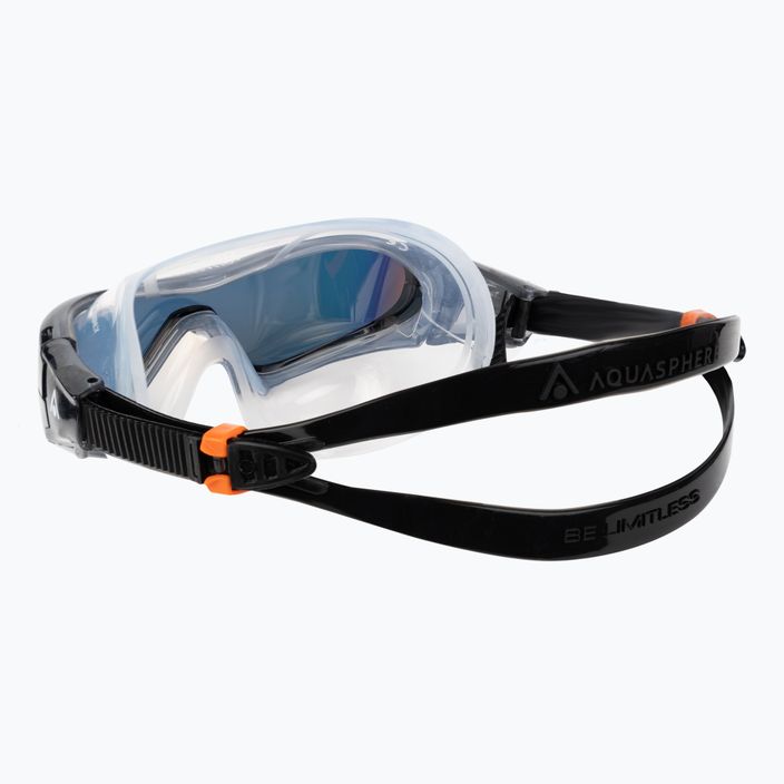 Aquasphere Vista Pro grigio scuro/nero maschera da nuoto MS5041201LMO 4