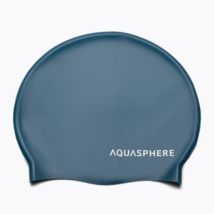 Aquasphere Plain Silicon verde scuro/bianco cuffia da nuoto