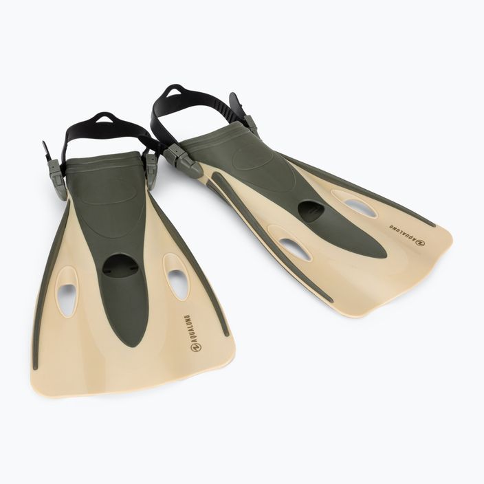 Aqualung Nabul Set per lo snorkeling beige/verde scuro 10