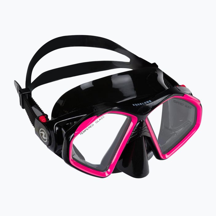 Set da snorkeling Aqualung Hawkeye Combo nero/rosa 2