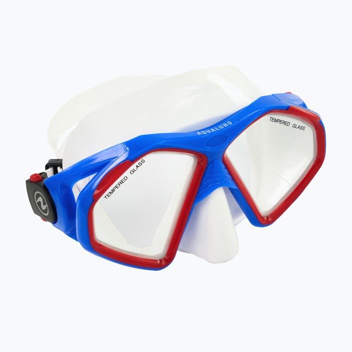 Set da snorkeling Aqualung Hawkeye Combo bianco/blu/rosso 10