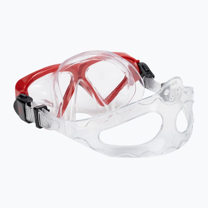 Set da snorkeling Aqualung Saturn Combo trasparente/rosso 4