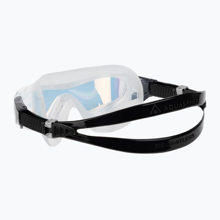 Aquasphere Vista Pro maschera da nuoto trasparente/nera MS5040001LMI 4