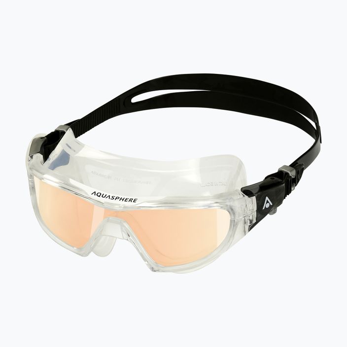 Aquasphere Vista Pro maschera da nuoto trasparente/nera MS5040001LMI 6