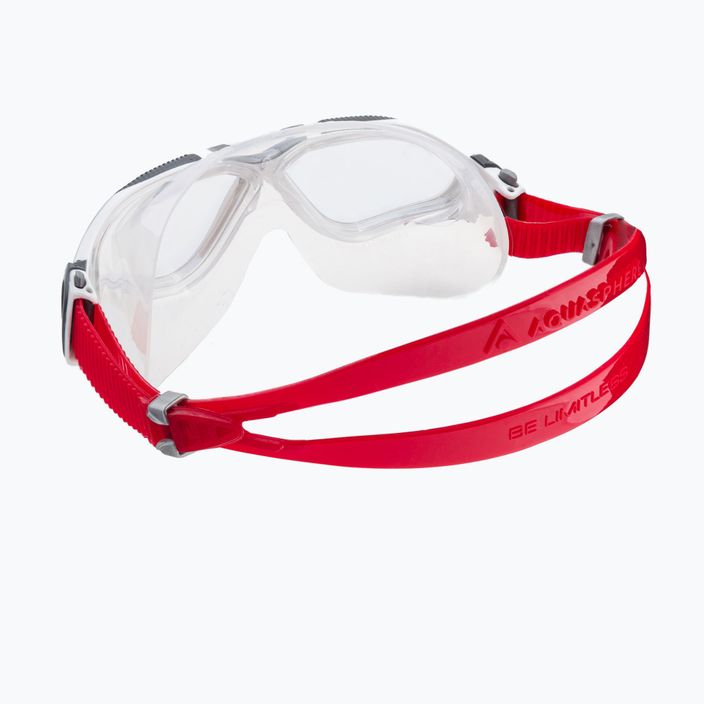 Maschera da bagno Aquasphere Vista bianco/rosso/mirrorosso iridescente MS5050906LMI 4