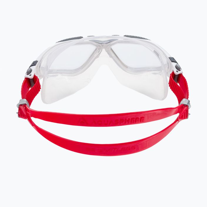 Maschera da bagno Aquasphere Vista bianco/rosso/mirrorosso iridescente MS5050906LMI 5