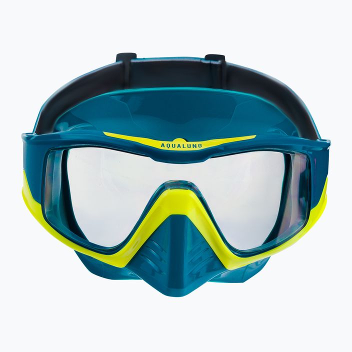 Maschera da snorkeling Aqualung Vita giallo petrolio 2
