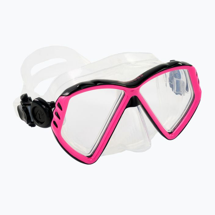 Maschera da snorkeling Aqualung Cub trasparente/rosa per bambini 6