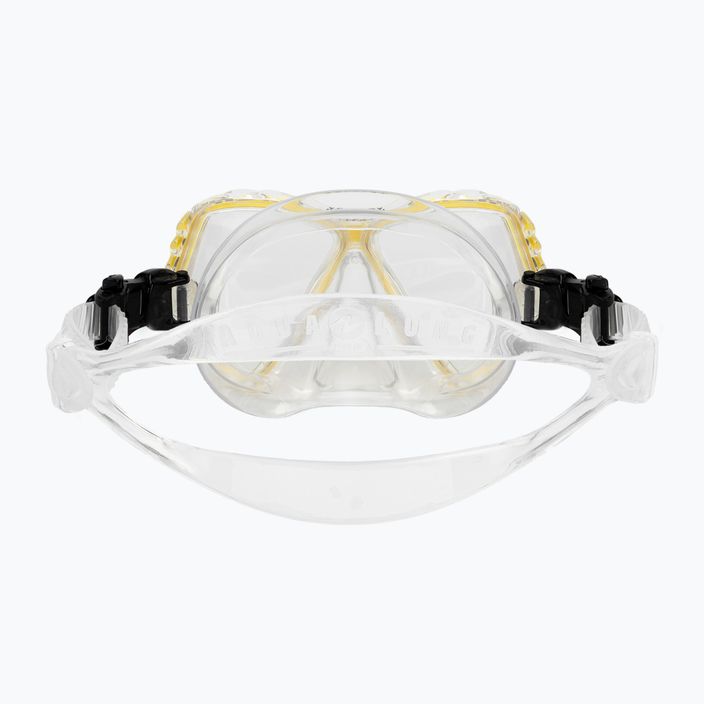 Maschera da snorkeling per bambini Aqualung Cub trasparente/gialla 5