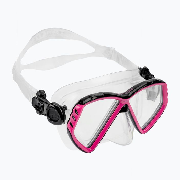 Aqualung Cub trasparente/rosa maschera snorkeling junior