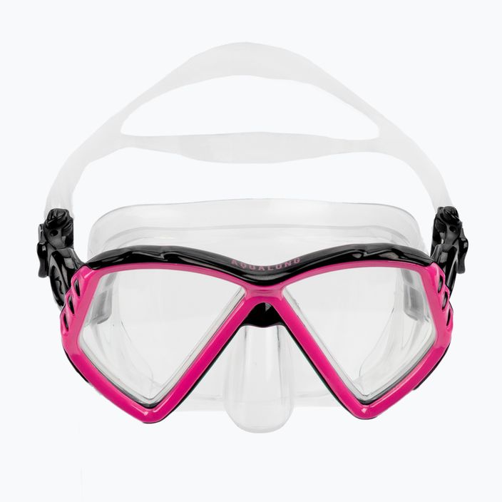 Aqualung Cub trasparente/rosa maschera snorkeling junior 2