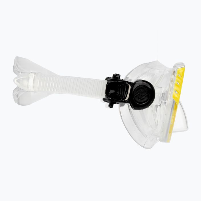 Maschera da snorkeling Aqualung Cub trasparente/giallo junior 3