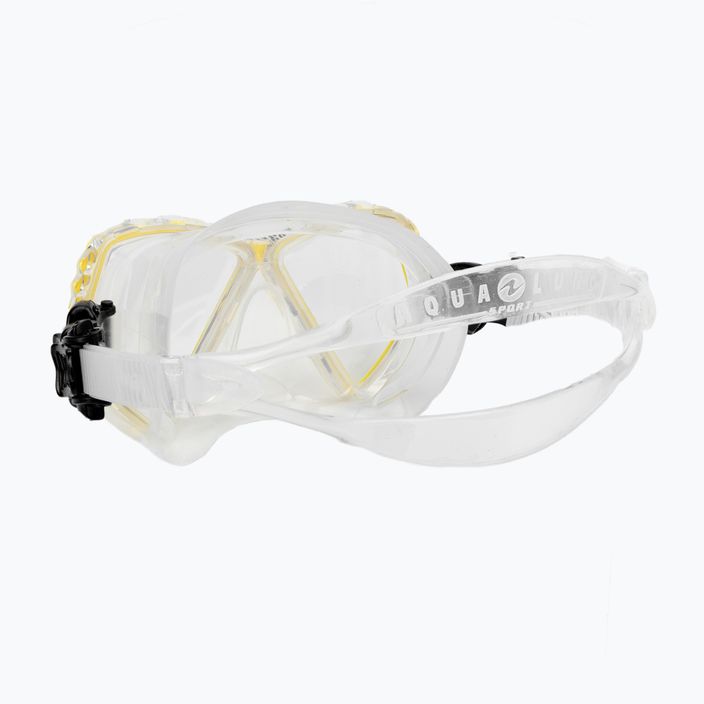 Maschera da snorkeling Aqualung Cub trasparente/giallo junior 4