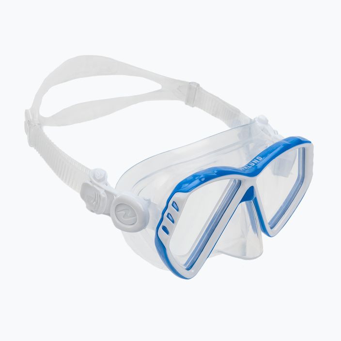 Maschera da snorkeling Aqualung Cub trasparente/blu junior