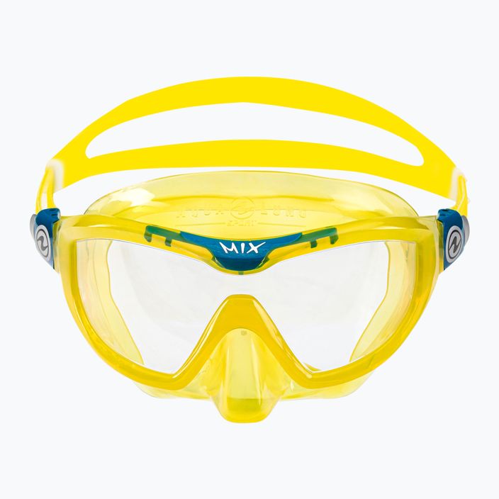 Maschera da snorkeling Aqualung per bambini Mix giallo/benzina 2