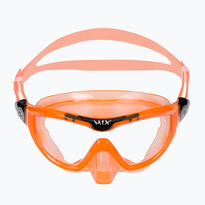 Maschera da snorkeling per bambini Aqualung Mix arancione/nera 2