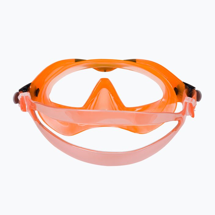 Maschera da snorkeling per bambini Aqualung Mix arancione/nera 5