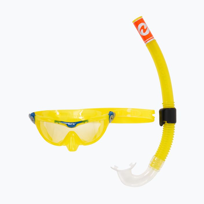 Kit snorkeling per bambini Aqualung Mix Combo giallo/benzina 10