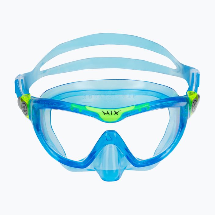 Maschera da snorkeling per bambini Aqualung Mix blu chiaro/verde brillante 2
