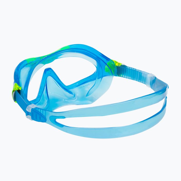 Maschera da snorkeling per bambini Aqualung Mix blu chiaro/verde brillante 4