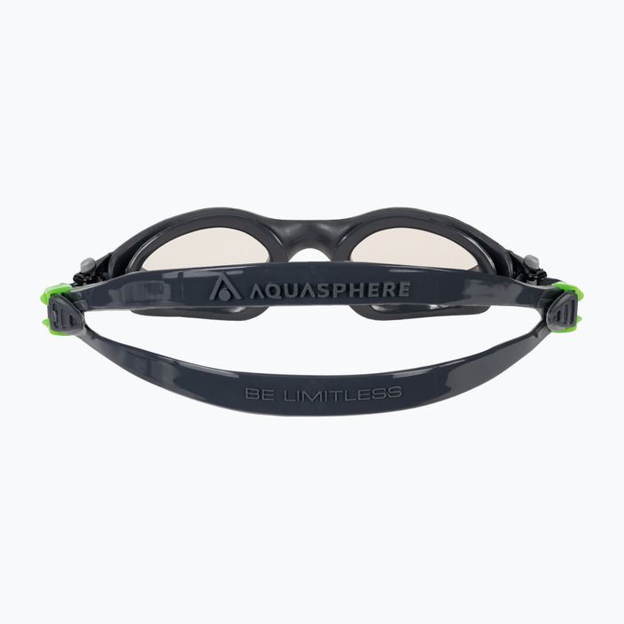 Occhialini da nuoto Aquasphere Kayenne grigio scuro/verde 5