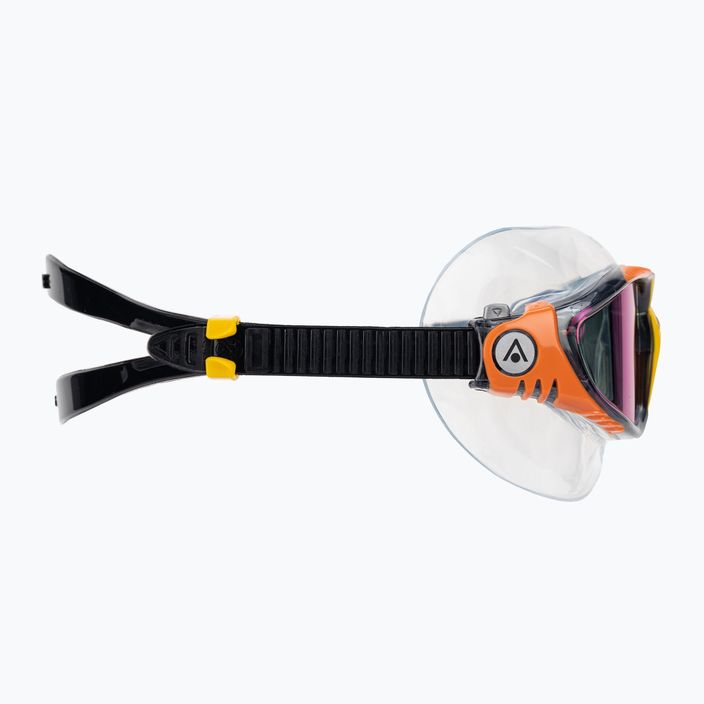 Maschera da nuoto Aquasphere Vista grigio scuro/arancione 3
