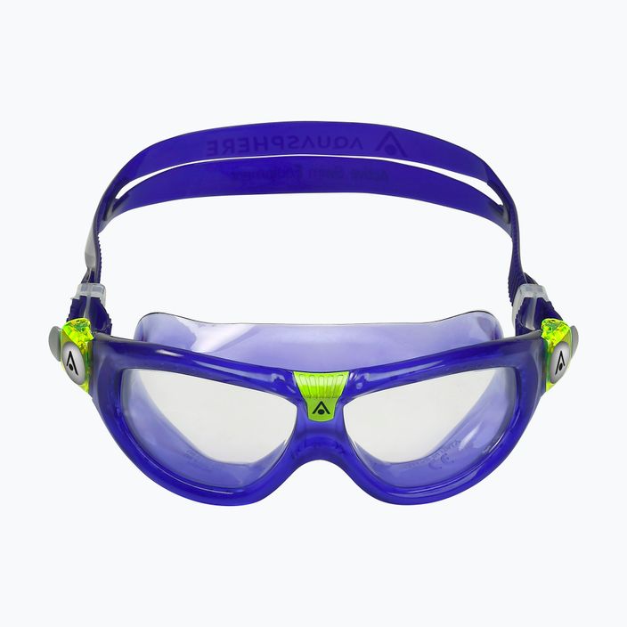 Maschera da nuoto per bambini Aquasphere Seal Kid 2 rosso/viola/lime 2