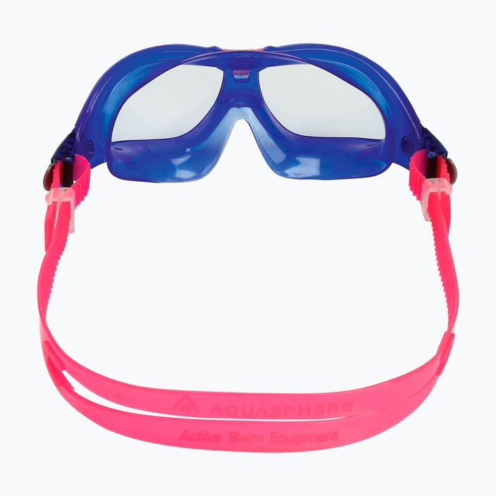 Maschera da nuoto per bambini Aquasphere Seal Kid 2 blu/rosa/chiaro 4