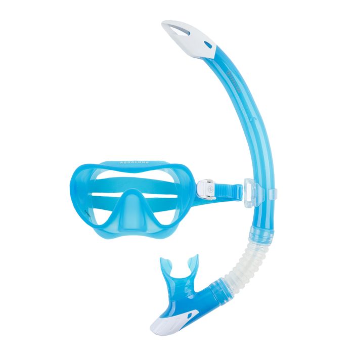 Aqualung Combo Nabul maschera + snorkel kit blu/bianco 2
