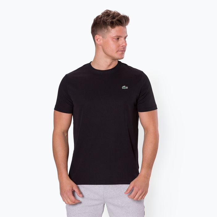Camicia da tennis Lacoste uomo TH3401 nero 2