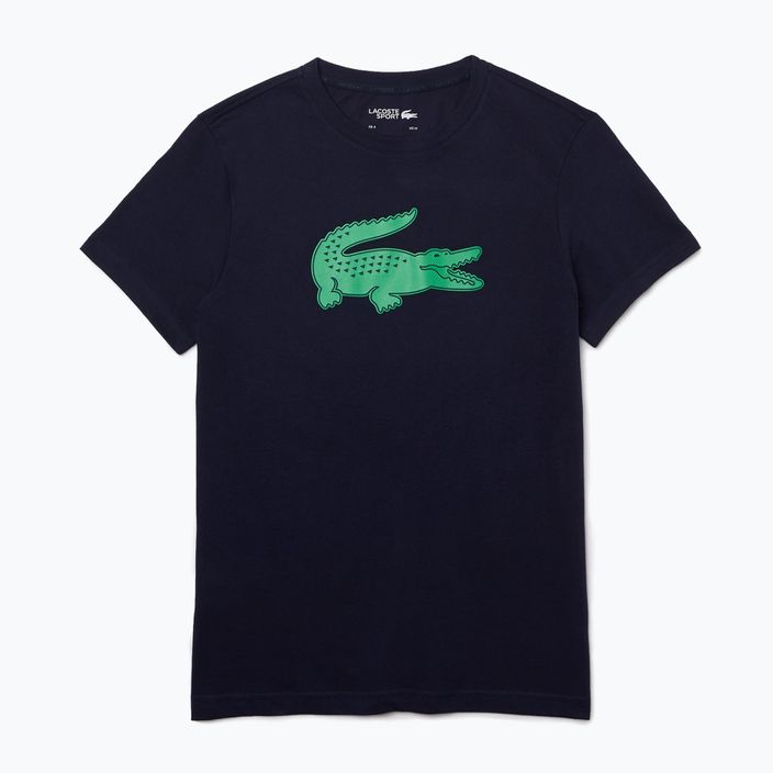Camicia da tennis Lacoste uomo TH2042 blu navy/verde trifoglio