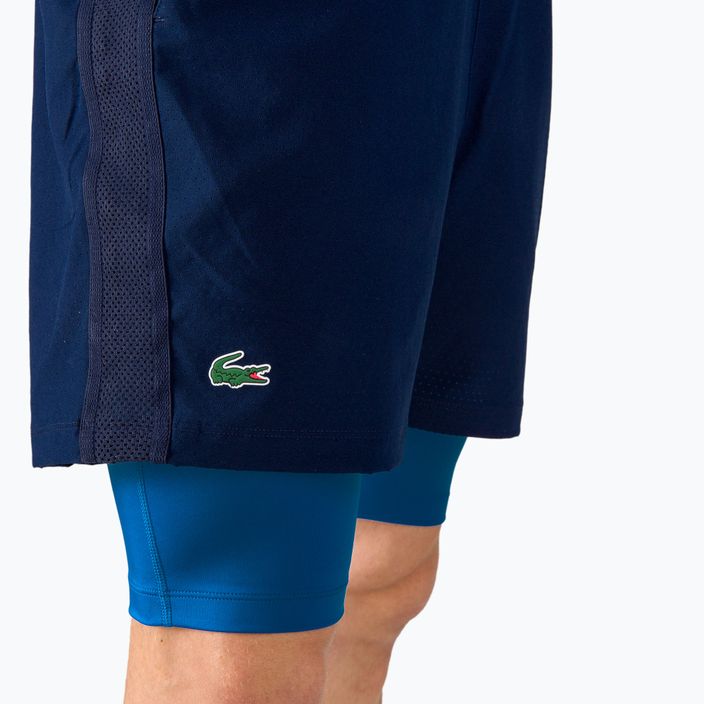 Pantaloncini da tennis Lacoste da uomo GH0965 blu navy/blu navy/etere 4