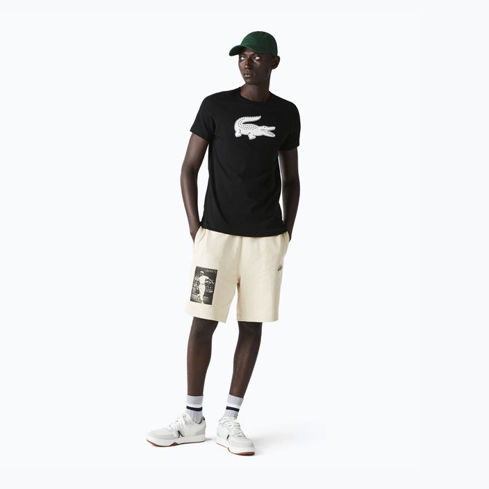 Camicia da tennis Lacoste uomo TH2042 nero/bianco 2