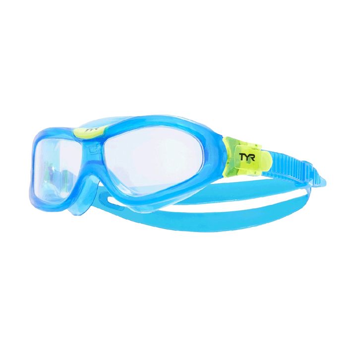 Maschera da nuoto TYR per bambini Orion clear/ blu/ blu 2