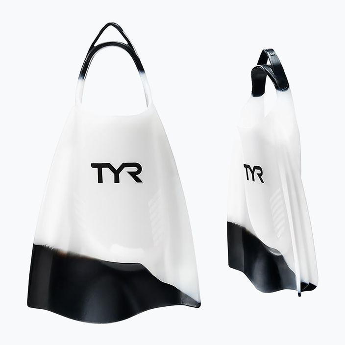 Pinne da nuoto TYR Hydroblade bianco/nero 5