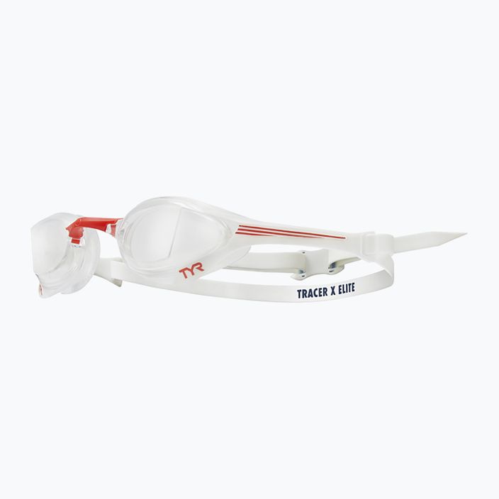 Occhiali da nuoto TYR Tracer-X Elite Racing chiaro/rosso/navy 6