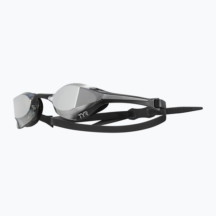 Occhiali da nuoto TYR Tracer-X Elite Mirrored argento/nero 8