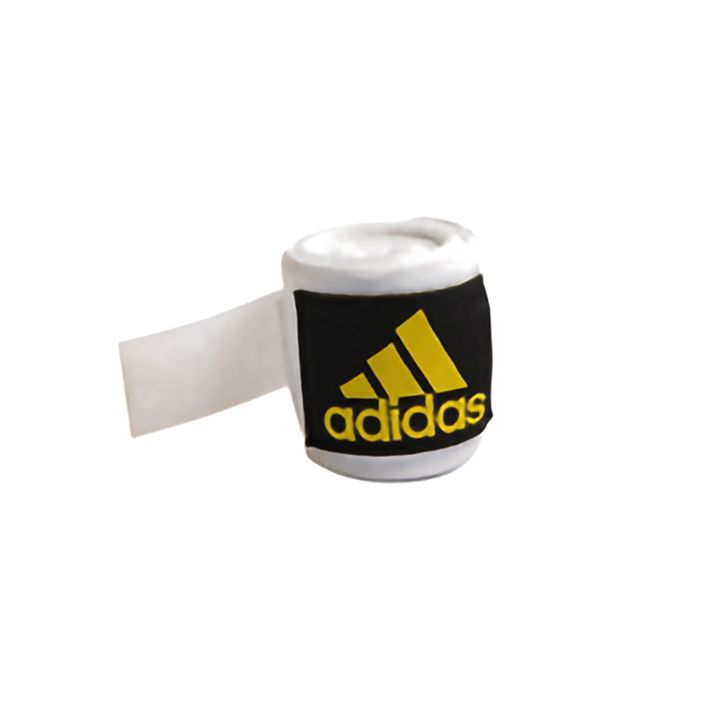 Adidas bende da boxe 255 cm bianco/giallo 2