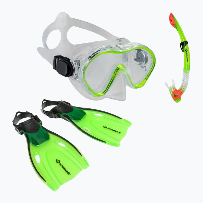 Schildkröt Set da snorkeling per bambini verde bermuda