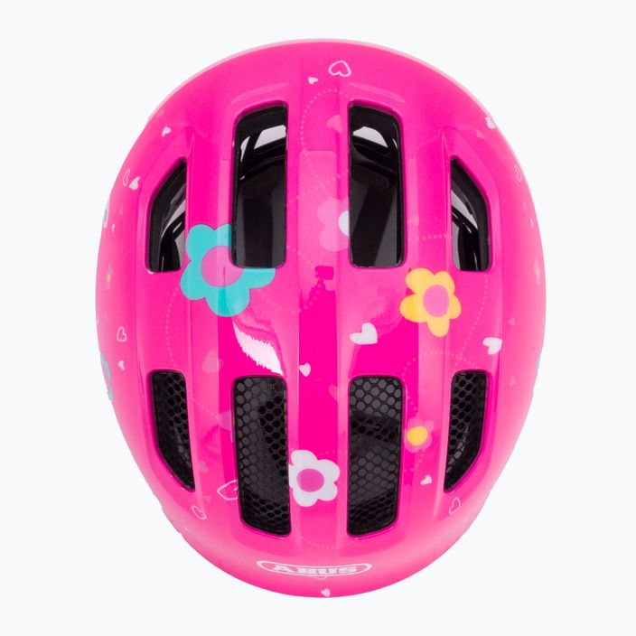 Casco da bici per bambini ABUS Smiley 3.0 rosa farfalla 5