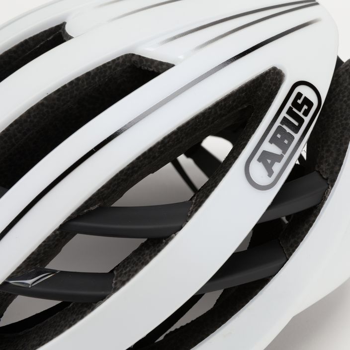 ABUS casco da bicicletta Aventor in pile bianco 7