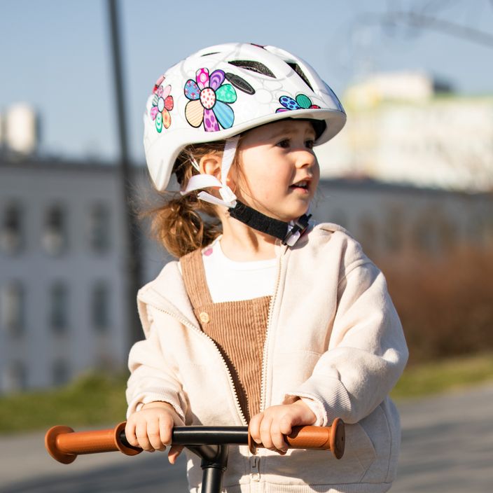 Casco da bici per bambini Alpina Ximo Flash fiore bianco 8