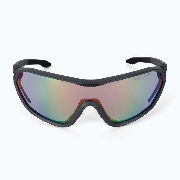 Occhiali da sole Alpina S-Way VM nero carbone opaco/specchio arcobaleno 3